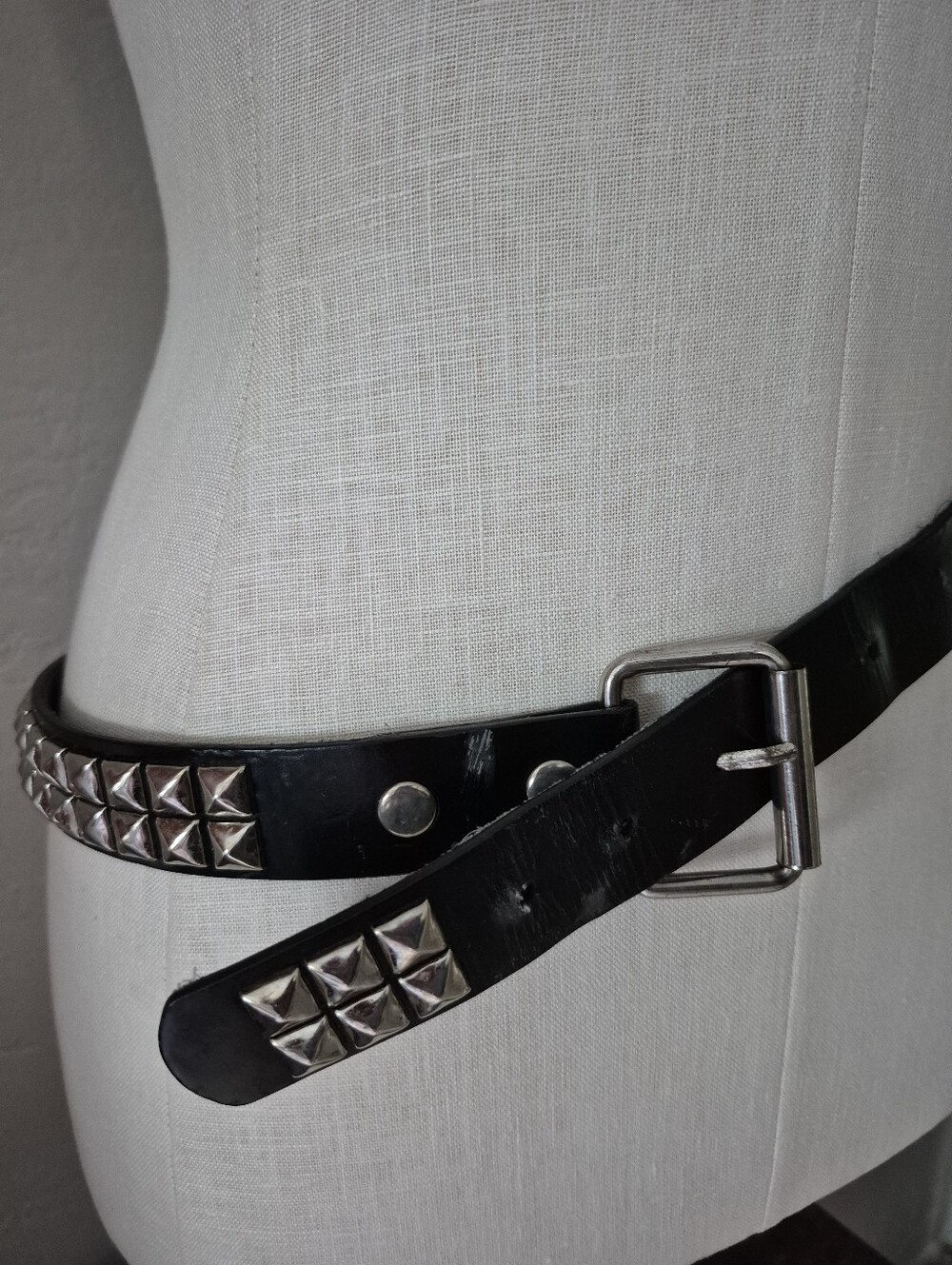 Vegan Leather 2 Row Pryamud Belt 38